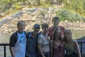 Tricia Lister and her family hiking